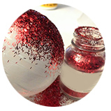 red glitter powder for decoration