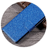 blue glitter powder for leather