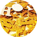 BPA-free gold color glitter powder for toy puzzles