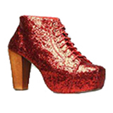 laser rose red glitter powder for shoes