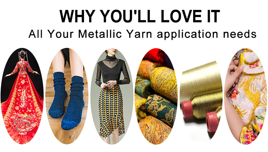 SX Metallic fiber Yarn application