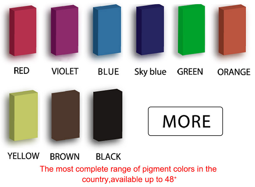 carta de color de polvo de pigmento fotocromático