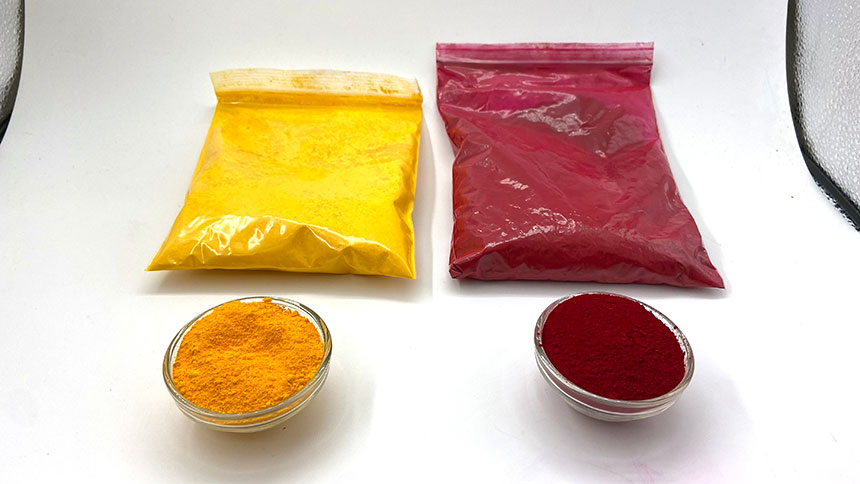 Pigmento orgánico rojo amarillo