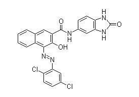 Pigmento marrón 25 - Fórmula de estructura molecular