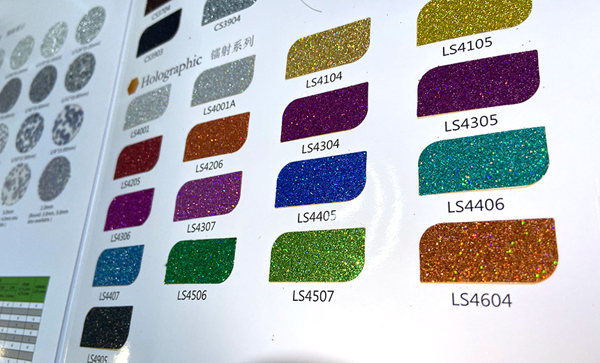 Laser gold glitter catalog