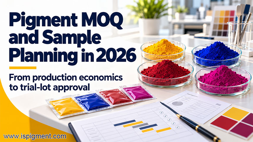 Pigment MOQ and Sample Planning in 2026