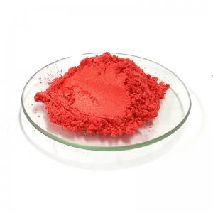 China brillante mica pigmento colorante rojo
