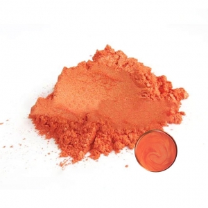 Polvo de pigmento mica naranja