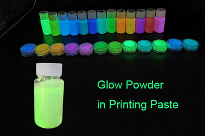 Instrucciones para la preparación y el uso de polvo luminiscente en pasta de impresión