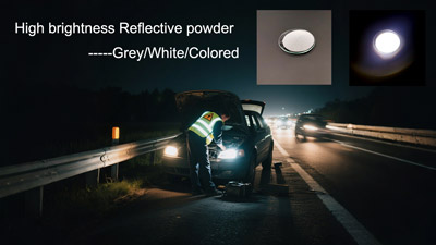 ¿Qué factores afectan más al brillo del polvo reflectante?