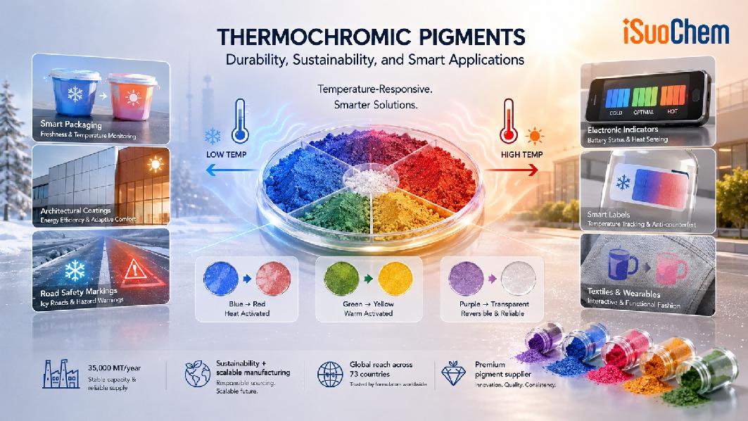 Pigmentos termocrómicos: Tendencias de la industria en 2024 que impulsarán el crecimiento y la innovación de un mercado de 1200 millones de dólares.