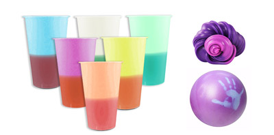 ¿De qué color es el polvo térmico?