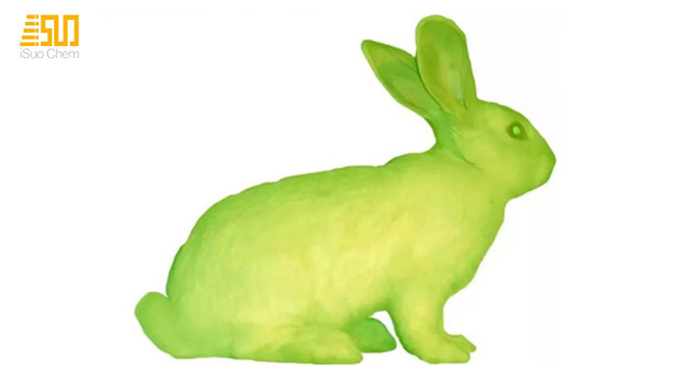 conejo verde fluorescente