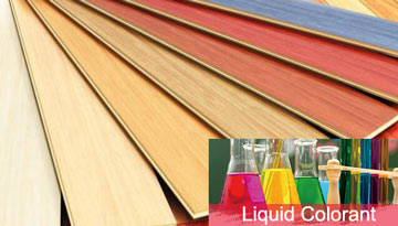 Colorante líquido para el campo de pintura de madera.
