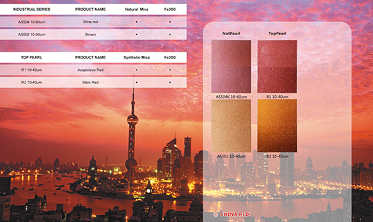 iSuoChem lanza una nueva serie de pigmento perla llamada china red