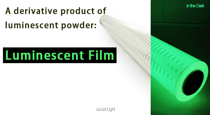 Un producto derivado de polvo luminiscente-película luminiscente.